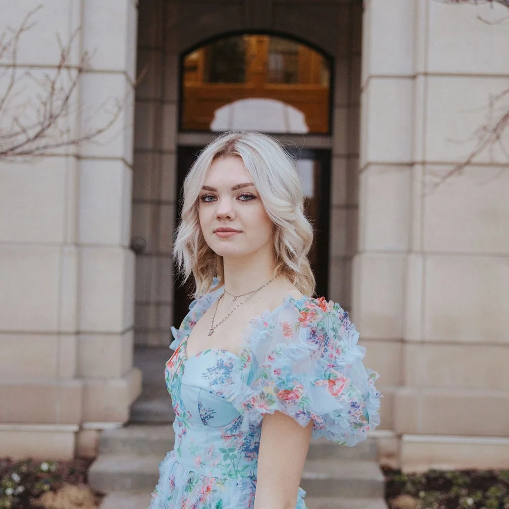 Ava Gowns Garden Party Dress - Blue - Picture 3 of 4